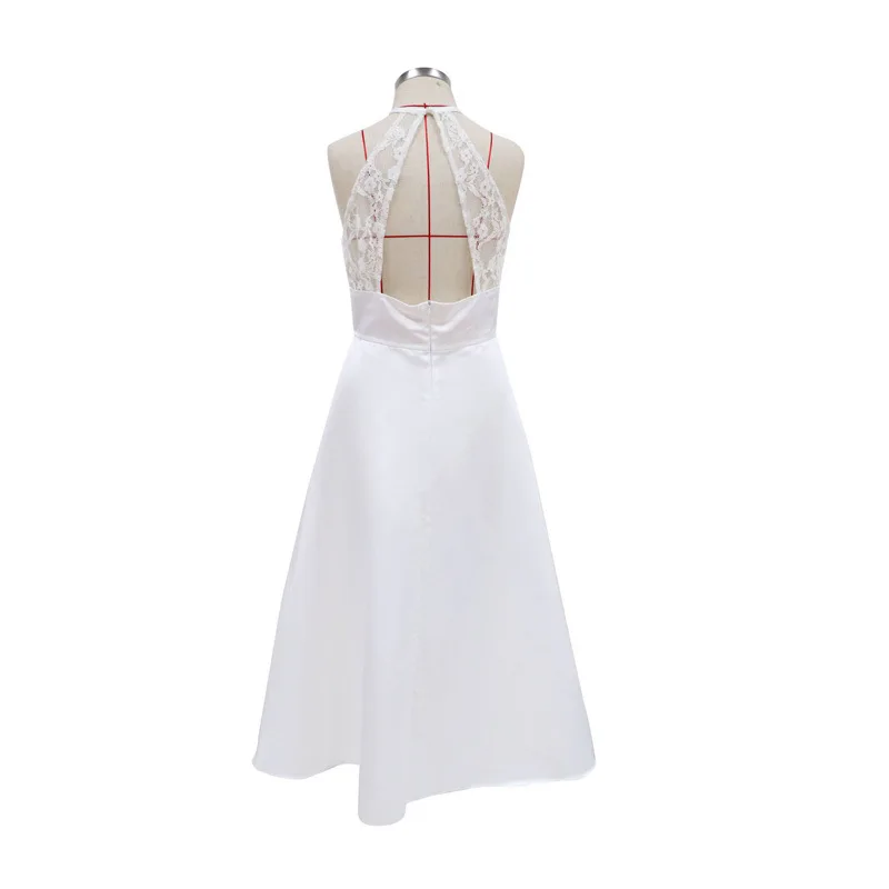 New women's sleeveless neck-and-neck waist white dress solid-colored backless mid-length skirt dresses women dress for women
New women's sleeveless neck-and-neck waist white dress solid-colored backless mid-length skirt dresses women dress for women