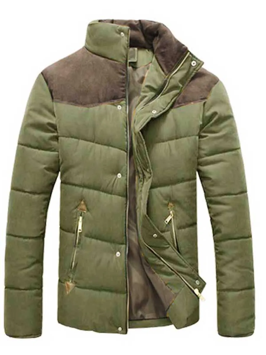Parka Men Casual Slim Stand Collar Long Sleeve Patchwork Color Block Pocket Cotton Blends Trench Mens Winter Jackets Zipper
Parka Men Casual Slim Stand Collar Long Sleeve Patchwork Color Block Pocket Cotton Blends Trench Mens Winter Jackets Zipper