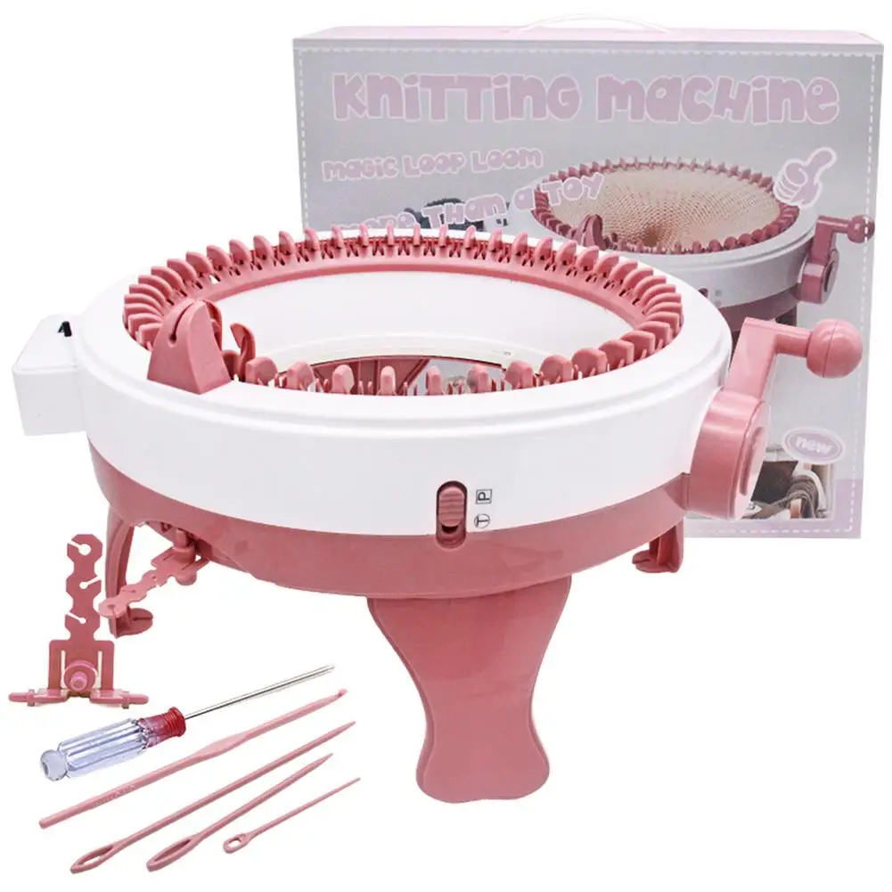 NEW 48 Needles Handmade Wool Knitting Machine Cylinder Wool Loom Hand-knitted Sweater Hat Scarf Socks Adult Kids Sewing Tools
NEW 48 Needles Handmade Wool Knitting Machine Cylinder Wool Loom Hand-knitted Sweater Hat Scarf Socks Adult Kids Sewing Tools