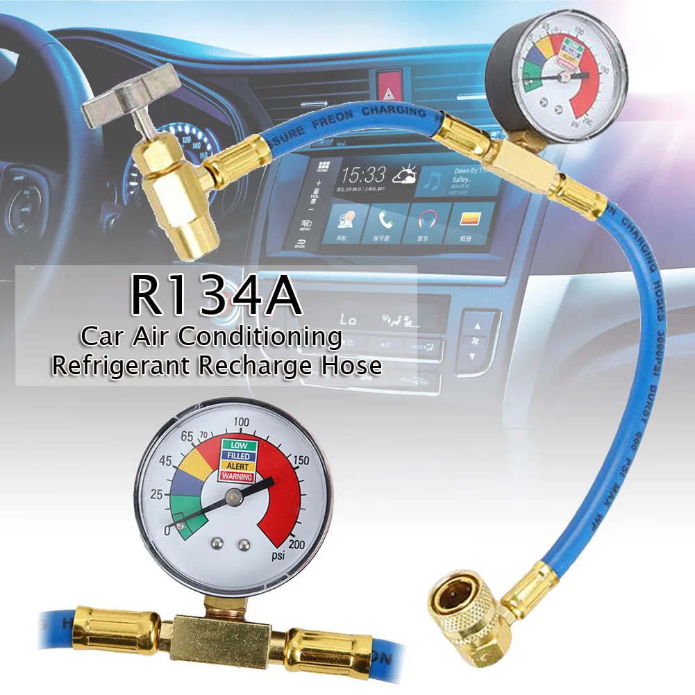 New 1/2 ACME Thread for America & EU Auto Air Conditioning AC R134A Refrigerant Recharge Measuring Hose With Gauge Adapter
New 1/2 ACME Thread for America & EU Auto Air Conditioning AC R134A Refrigerant Recharge Measuring Hose With Gauge Adapter