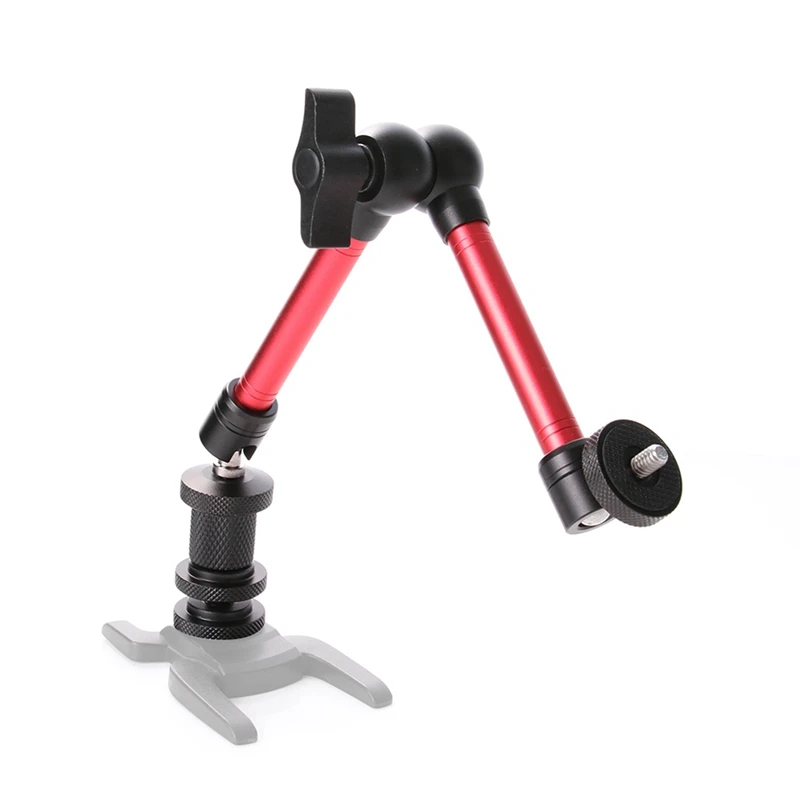 11 Inch Adjustable Friction Articulating Magic Arm & Vertical Shoot Hand Grip with Hot Shoe
11 Inch Adjustable Friction Articulating Magic Arm & Vertical Shoot Hand Grip with Hot Shoe
