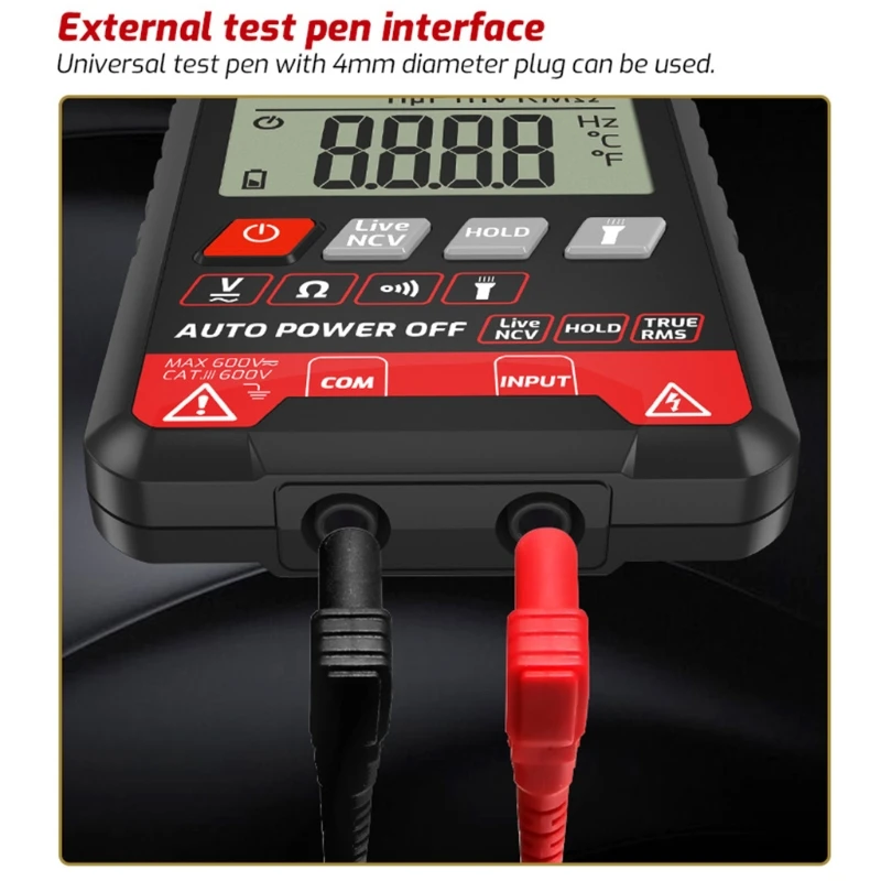 DIGITAL MULTIMETER Professional Auto Tester True Rms 6000 Counts multimeter ultrathin intelligent OHM NCV Voltage meter
DIGITAL MULTIMETER Professional Auto Tester True Rms 6000 Counts multimeter ultrathin intelligent OHM NCV Voltage meter