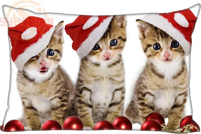 Custom Pillowcase Cats Christmas rectangle Zipper Pillow Throw Pillow Case Cover 45x35cm(One Side) Printed
Custom Pillowcase Cats Christmas rectangle Zipper Pillow Throw Pillow Case Cover 45x35cm(One Side) Printed