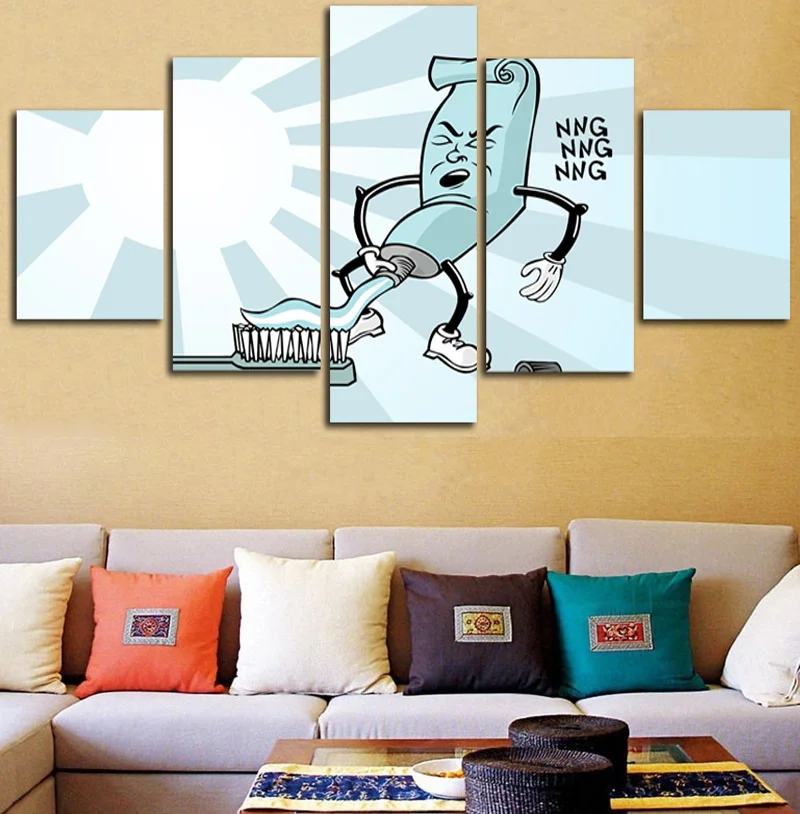 Funny Squeeze Toothpaste Nordic Style Wall Art Canvas Prints Printing Pictures For Living Room Flower Picture Modular Painting
Funny Squeeze Toothpaste Nordic Style Wall Art Canvas Prints Printing Pictures For Living Room Flower Picture Modular Painting