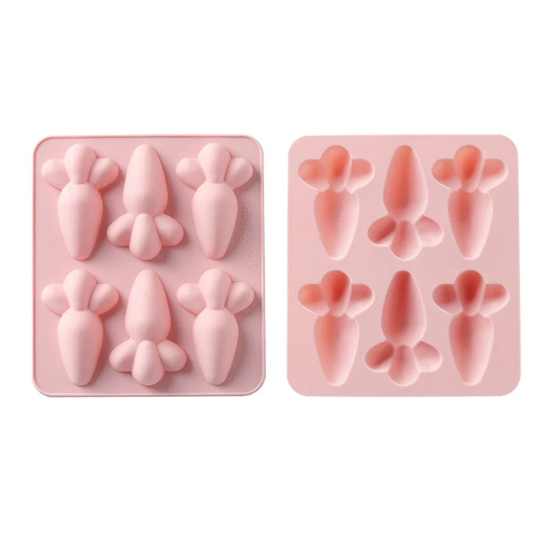 6 Cells Silicone Mould Carrot Style Safe Material Baking Molds For Handmade Chocolate Cake Biscuit Pastry Supply
6 Cells Silicone Mould Carrot Style Safe Material Baking Molds For Handmade Chocolate Cake Biscuit Pastry Supply