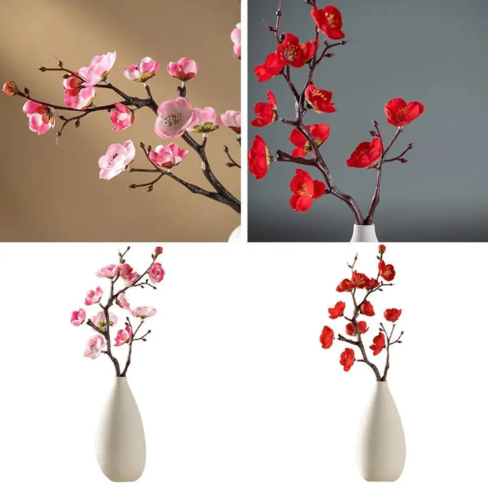Plum Blossom Artificial Flowers Branch Floweer Fake Flowers Branch Decorations for Home Flores Wedding Decorative Gift
Plum Blossom Artificial Flowers Branch Floweer Fake Flowers Branch Decorations for Home Flores Wedding Decorative Gift