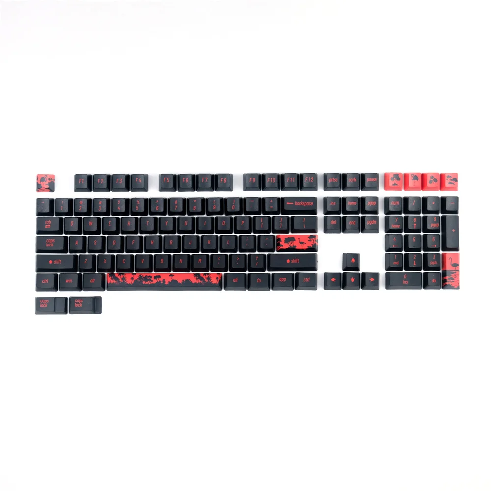 GMK PBT Flame Bird Keycaps OEM Profile Gaming Keyboard Black Red Color Theme For 61 64 84 108 Mechanical Keyboard Key Cap
GMK PBT Flame Bird Keycaps OEM Profile Gaming Keyboard Black Red Color Theme For 61 64 84 108 Mechanical Keyboard Key Cap