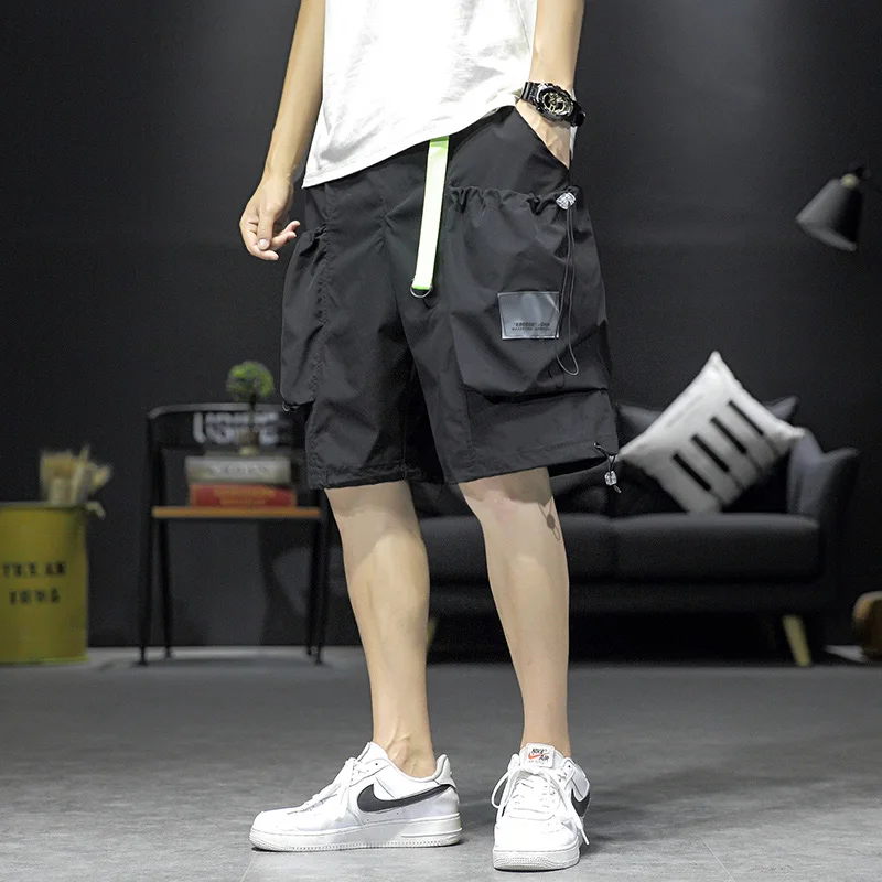 Summer men's shorts fashion casual solid color knee length loose shorts men's street trend elastic waist black Men's pants 5XL
Summer men's shorts fashion casual solid color knee length loose shorts men's street trend elastic waist black Men's pants 5XL