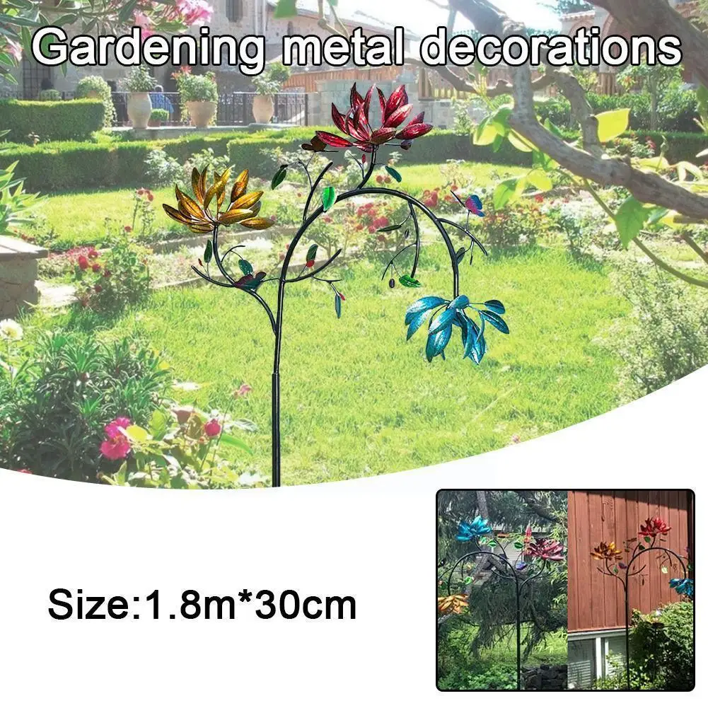 1Pcs Butterfly Flower Large Windmill Metal Wind Yard Decorative Garden Ornaments Y3M3
1Pcs Butterfly Flower Large Windmill Metal Wind Yard Decorative Garden Ornaments Y3M3