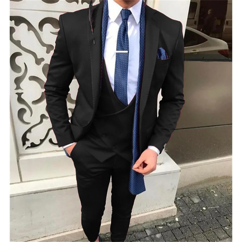 British Style Male Banquet Suit 3Pcs Skinny Wedding Dress For Men Fashion Luxury Homme Costume High Quality Gentleman Tailcoat
British Style Male Banquet Suit 3Pcs Skinny Wedding Dress For Men Fashion Luxury Homme Costume High Quality Gentleman Tailcoat