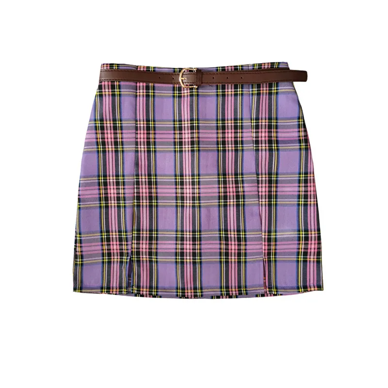 2021 korean Streetwear Summer Harajuku Plaid Pencil Skirts Womens High Waist Mini Skirts Lining With Shorts Vintage Sexy Skirt
2021 korean Streetwear Summer Harajuku Plaid Pencil Skirts Womens High Waist Mini Skirts Lining With Shorts Vintage Sexy Skirt