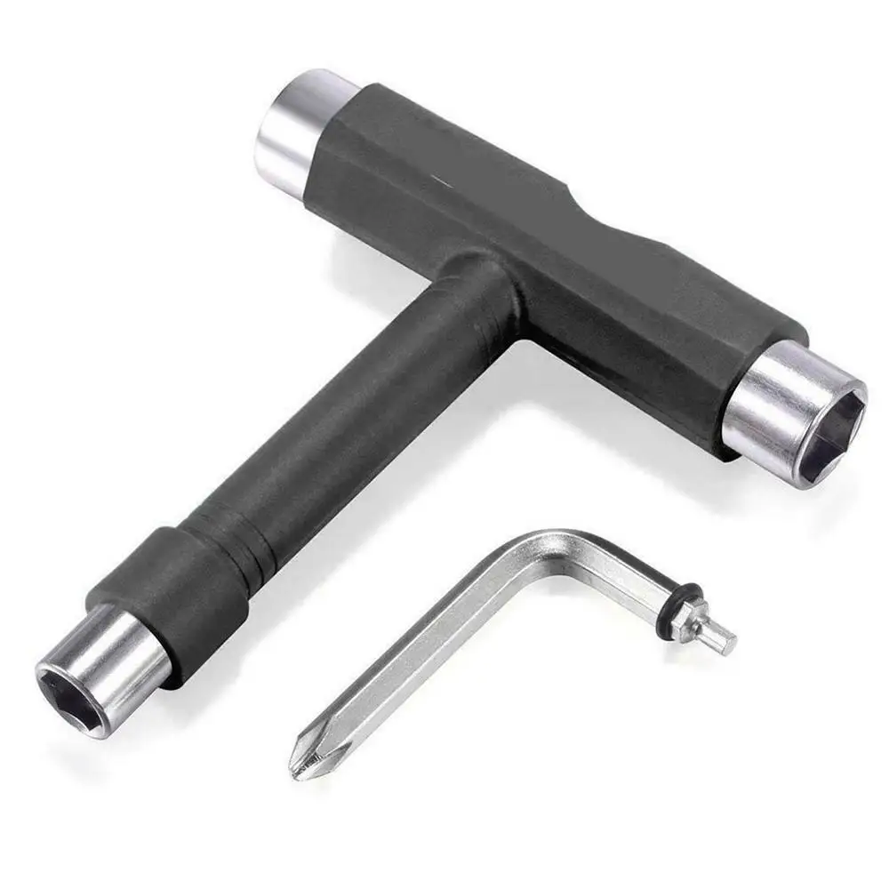 Professional All-in-one T-type Skate Tool Screwdriver Socket Multi-functional Skateboard Adjusting T-tool NEW!
Professional All-in-one T-type Skate Tool Screwdriver Socket Multi-functional Skateboard Adjusting T-tool NEW!