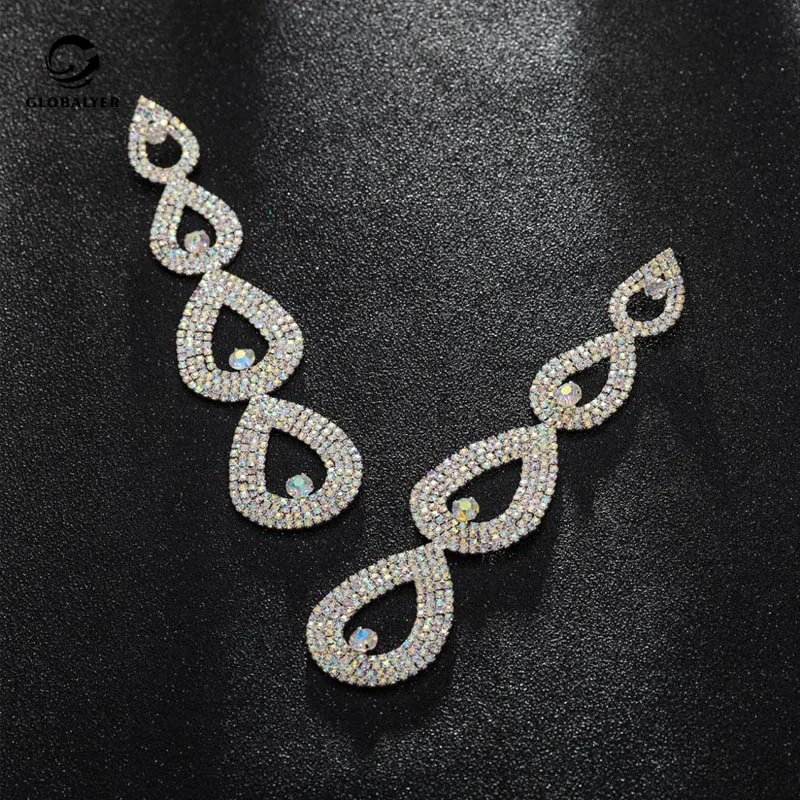 Miss Bikini competition accessories Stage exaggerated earrings Flash crystal long earrings Free shipping Girls' gifts 121
Miss Bikini competition accessories Stage exaggerated earrings Flash crystal long earrings Free shipping Girls' gifts 121