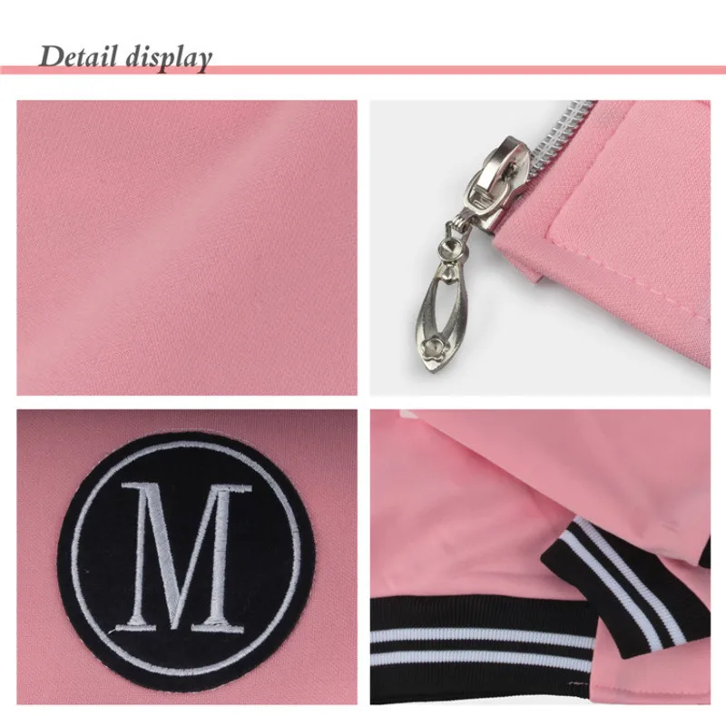 Women Casual Letter Printed Zipper Loose Baseball Jacket 2019 Stand Lead Long Sleeve Autumn Coat Colete Feminino De Inverno Ey*
Women Casual Letter Printed Zipper Loose Baseball Jacket 2019 Stand Lead Long Sleeve Autumn Coat Colete Feminino De Inverno Ey*