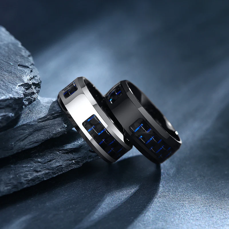 Men's Personalized Engraved Shield Cross Masonic Rings Trendy Punk Stainless Steel Blue and Black Fiber Rings Jewelry wholesale 
Men's Personalized Engraved Shield Cross Masonic Rings Trendy Punk Stainless Steel Blue and Black Fiber Rings Jewelry wholesale