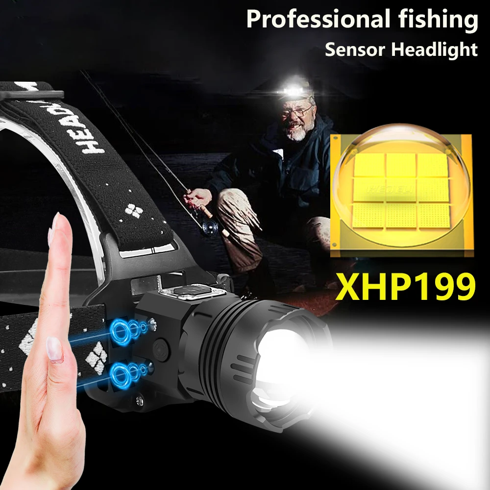 XHP199 Ultra Powerful Headlamp Rechargeable Led Head Lamp Waterpoof Zoom Headlight 18650 Fishing Front Led Head Flashlight Torch
XHP199 Ultra Powerful Headlamp Rechargeable Led Head Lamp Waterpoof Zoom Headlight 18650 Fishing Front Led Head Flashlight Torch
