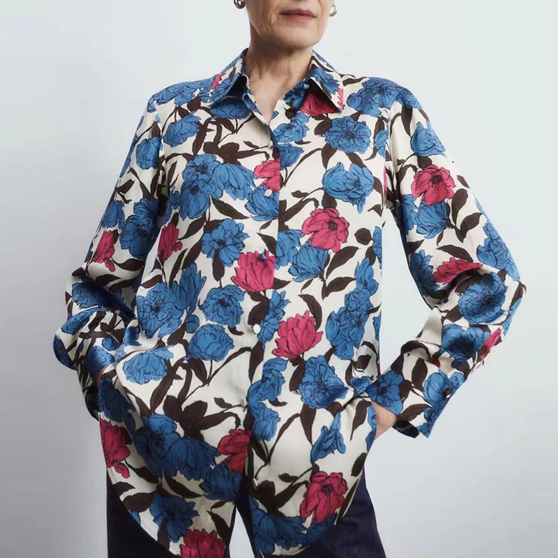 Za Spring Autumn Women Floral Casual Blouse Shirts 2021 Single Breasted T-Shirt Long Sleeve Turn-Down Collar Female Tops Shirt
Za Spring Autumn Women Floral Casual Blouse Shirts 2021 Single Breasted T-Shirt Long Sleeve Turn-Down Collar Female Tops Shirt