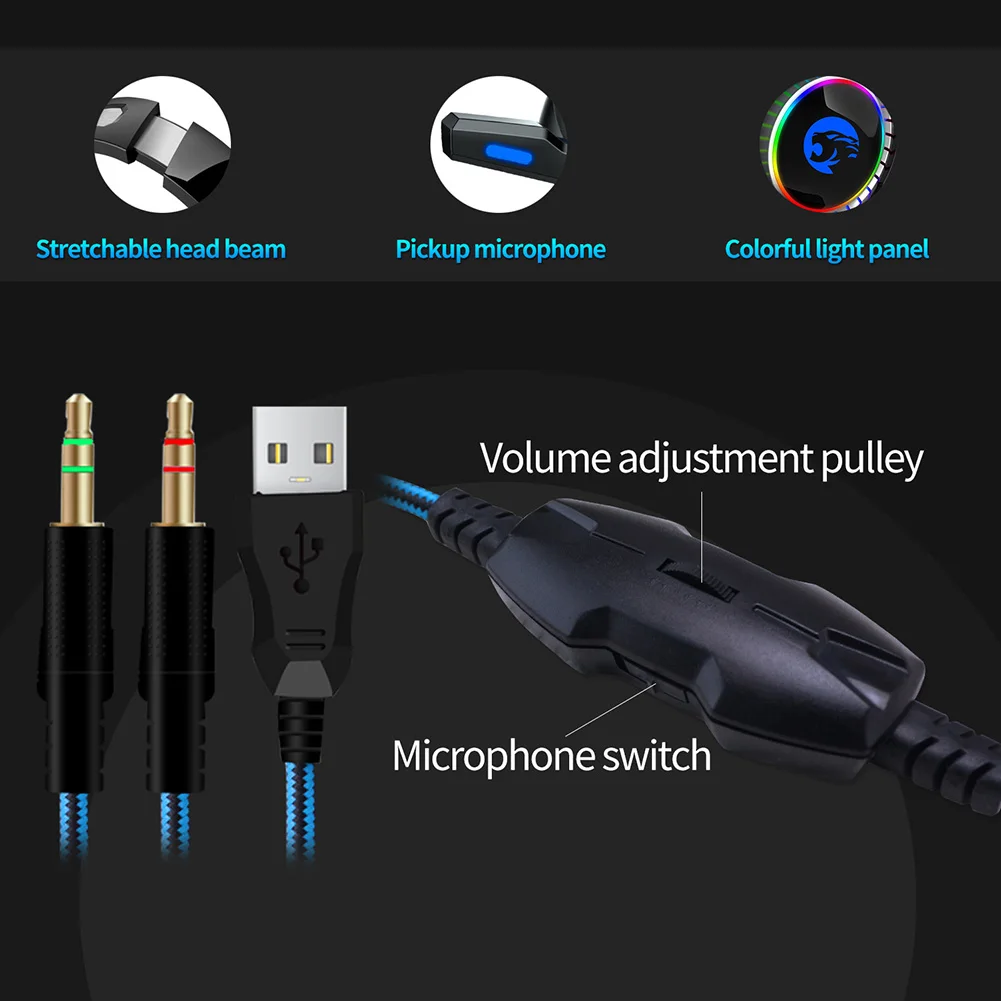 Gaming Headset Noise-Cancelling Surround Sound Gaming Earphones With Mic Compatible With PC Laptop PS4 Computer Accessories
Gaming Headset Noise-Cancelling Surround Sound Gaming Earphones With Mic Compatible With PC Laptop PS4 Computer Accessories