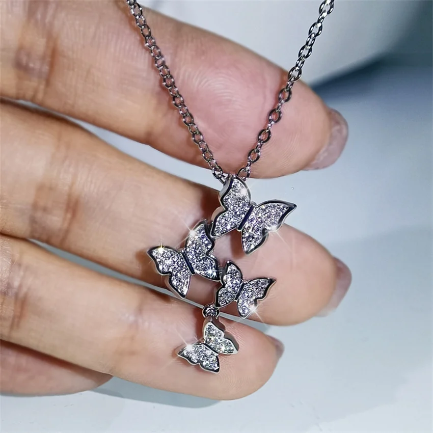 New Necklace Female Fashion Four Butterfly Inlaid Diamond Clavicle Chain Fashion Temperament Retro Wind Accessories Wholesale
New Necklace Female Fashion Four Butterfly Inlaid Diamond Clavicle Chain Fashion Temperament Retro Wind Accessories Wholesale