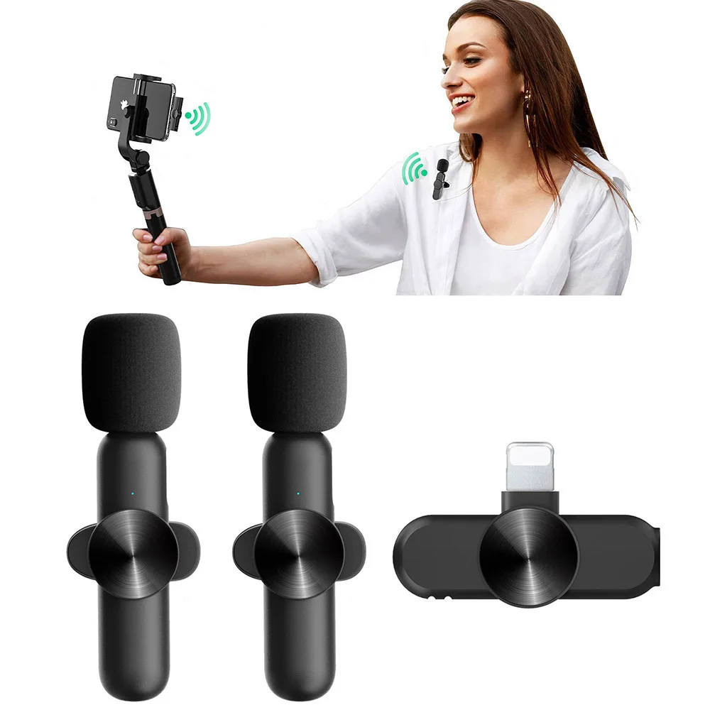 Portable Wireless Lavalier Microphone Audio Video Recording Mini Mic for iPhone Android Live Broadcast Gaming Phone Microfonoe
Portable Wireless Lavalier Microphone Audio Video Recording Mini Mic for iPhone Android Live Broadcast Gaming Phone Microfonoe