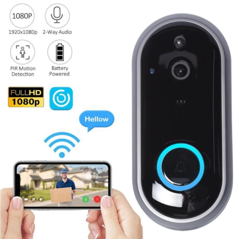 K3NA 720P/1080P WiFi Wireless Video Doorbell Two-Way Talk Intercom Smart Ring Door Bell Audio APP Control Infrared Night Vision 
K3NA 720P/1080P WiFi Wireless Video Doorbell Two-Way Talk Intercom Smart Ring Door Bell Audio APP Control Infrared Night Vision