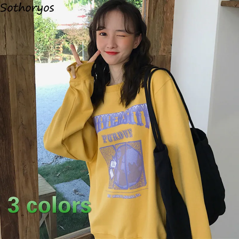 Women Hoodies BF Winter Loose 2XL Korean Style Chic Harajuku O-neck Plus Velvet Thickening Printed Daily Student Ulzzang Ins New
Women Hoodies BF Winter Loose 2XL Korean Style Chic Harajuku O-neck Plus Velvet Thickening Printed Daily Student Ulzzang Ins New
