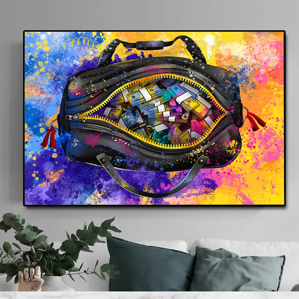 Graffiti Money Canvas Painting Abstract Money Poster and Prints Cash Art Wall Picture Modern Living Room Home Decoration
Graffiti Money Canvas Painting Abstract Money Poster and Prints Cash Art Wall Picture Modern Living Room Home Decoration