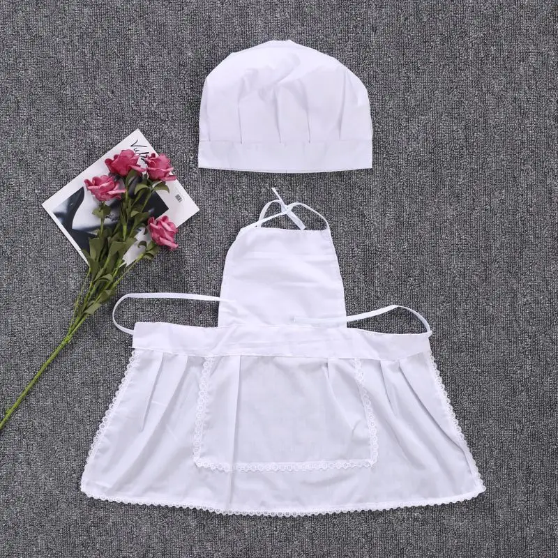 KLV Cute White Form of Cook Costume Photos Photography Prop Child Hat Apron Boys Chef Restaurant Waitress Uniform
KLV Cute White Form of Cook Costume Photos Photography Prop Child Hat Apron Boys Chef Restaurant Waitress Uniform