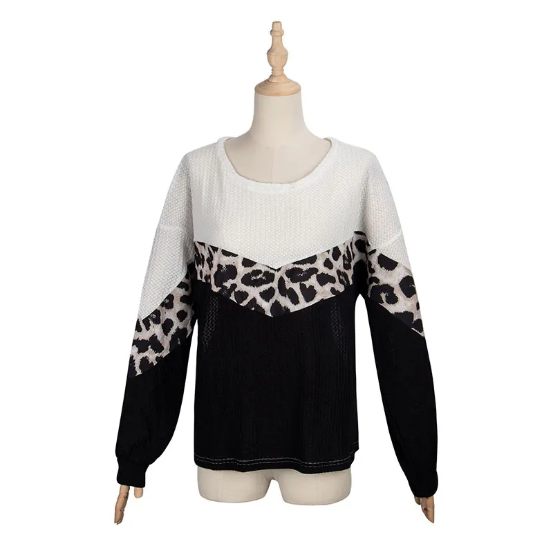 2021 New Autumn Knitted Sweater Women Casual O-neck Leopard Patchwork Pullovers Sweater Top
2021 New Autumn Knitted Sweater Women Casual O-neck Leopard Patchwork Pullovers Sweater Top