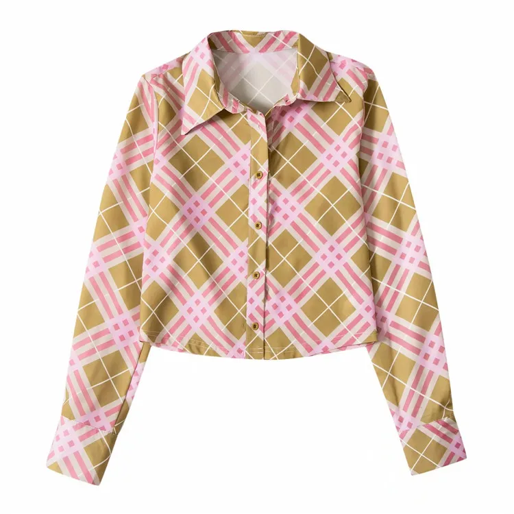 Spring and autumn new women's literature and art retro casual 100-pack checked shirt thin fashion hit top women clothes casual
Spring and autumn new women's literature and art retro casual 100-pack checked shirt thin fashion hit top women clothes casual
