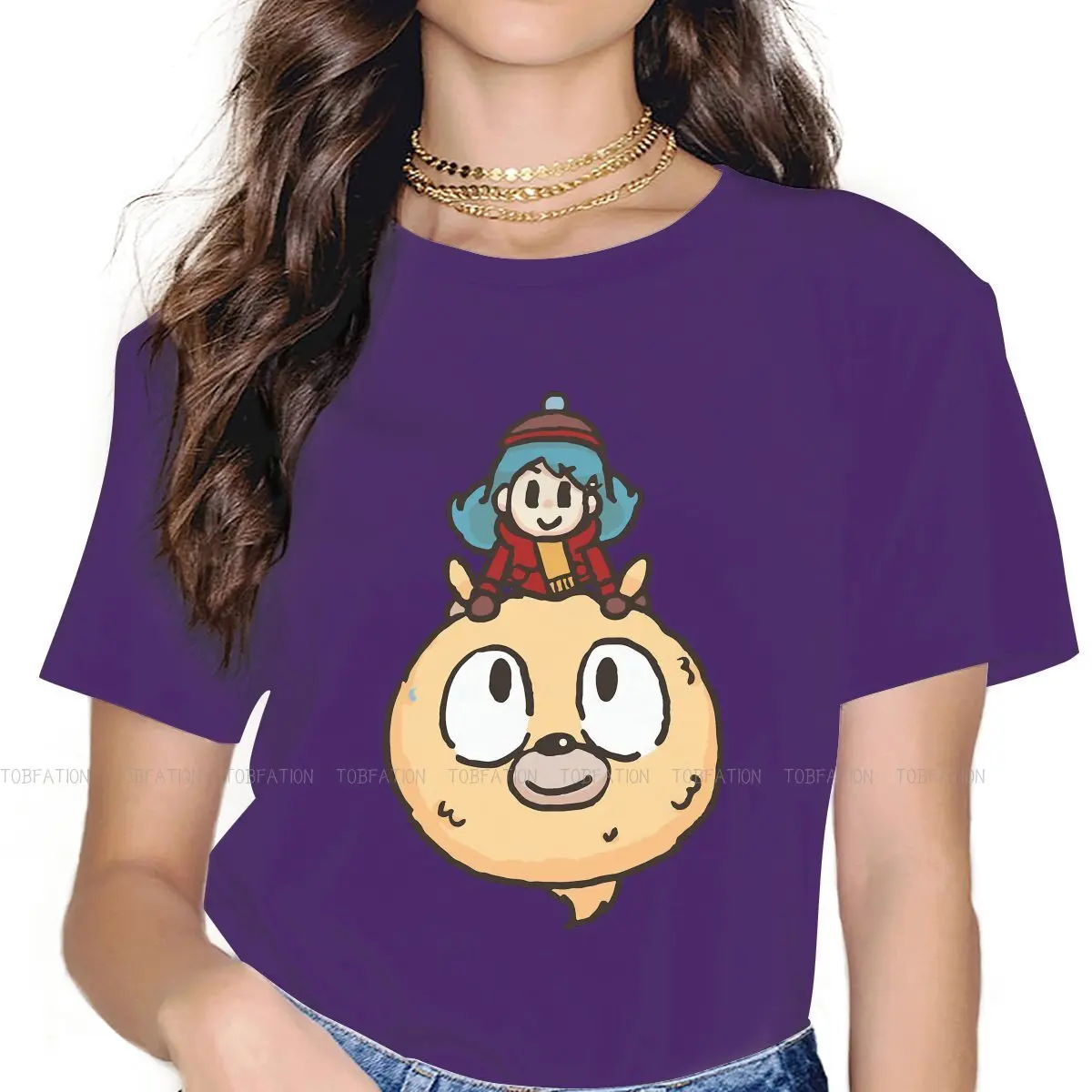 Simple Print O Neck TShirt Hilda Animation Fantasy Adventure Fabric Classic T Shirt Woman New Design 4XL Hot Sale
Simple Print O Neck TShirt Hilda Animation Fantasy Adventure Fabric Classic T Shirt Woman New Design 4XL Hot Sale