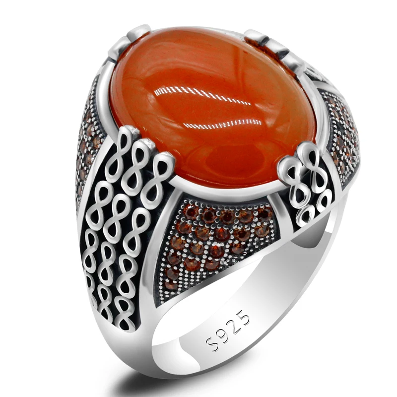 Solid 925 Silver Men RIng Retro Ancient Middle East Arabic Style Agate Stone Turkey Jewelry For Men Women Gift Wedding Gift
Solid 925 Silver Men RIng Retro Ancient Middle East Arabic Style Agate Stone Turkey Jewelry For Men Women Gift Wedding Gift