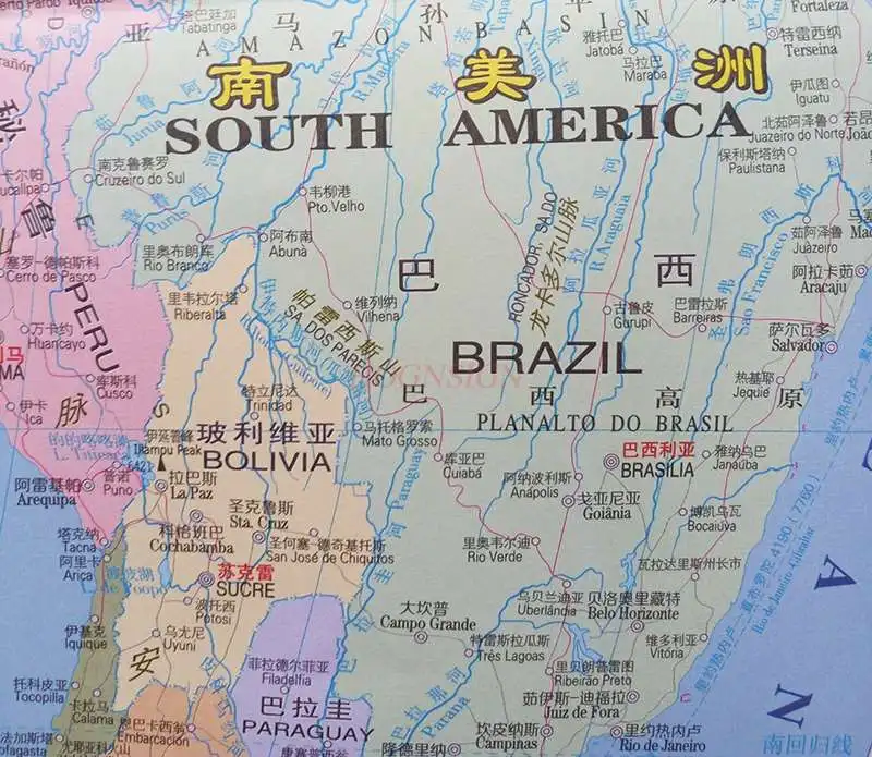 World map Chinese-English control Large scale clear and easy to fold Folding can be marked Home office travel
World map Chinese-English control Large scale clear and easy to fold Folding can be marked Home office travel