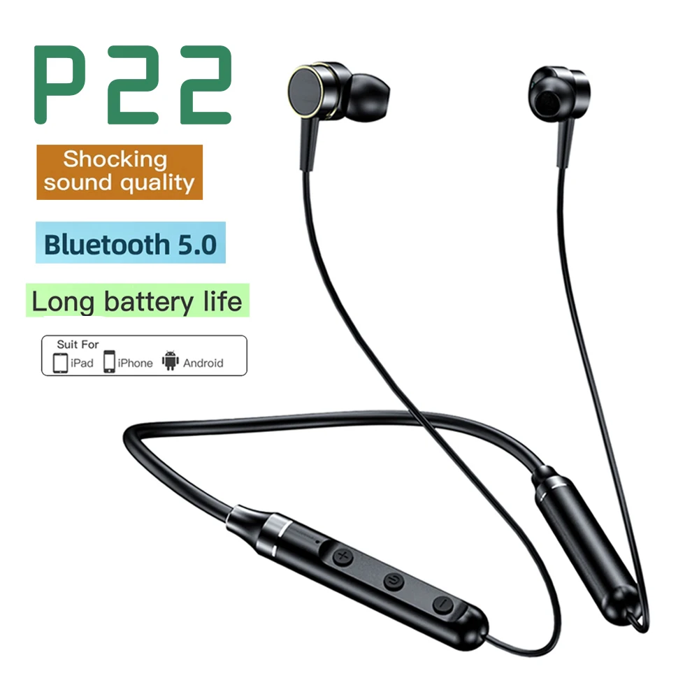 P22 TWS ecouteur Bluetooth In Ear Wireless fone sem fio Headset Neckband Noise Cancelling Gaming Handfree Earbud with Microphone
P22 TWS ecouteur Bluetooth In Ear Wireless fone sem fio Headset Neckband Noise Cancelling Gaming Handfree Earbud with Microphone