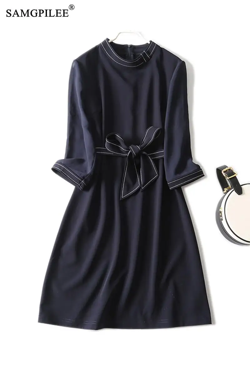 Spring And Autumn Clothes For Women 2021 New Fashion Slim Topline Chiffon Three Quarter Sleeve Elegant Belt Woman Dresses 4XL
Spring And Autumn Clothes For Women 2021 New Fashion Slim Topline Chiffon Three Quarter Sleeve Elegant Belt Woman Dresses 4XL