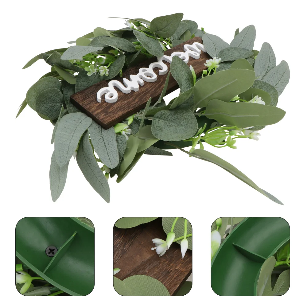 1Pc Decorative Wreath Door Hanging Garland Ornament Simulation Leaf Wreath Green
1Pc Decorative Wreath Door Hanging Garland Ornament Simulation Leaf Wreath Green