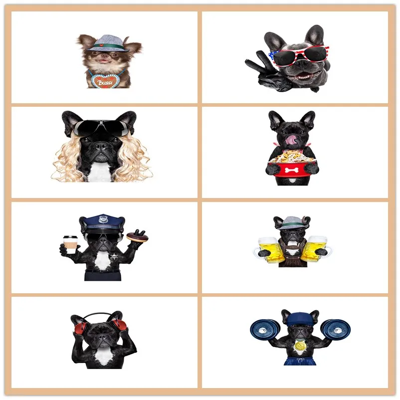 4pcs/lot Cool Fashion Animals Bulldogs Head Holding Coffee Beer Mic Heat Transfer Sticker DIY Clothes Patches Applique 2020 New
4pcs/lot Cool Fashion Animals Bulldogs Head Holding Coffee Beer Mic Heat Transfer Sticker DIY Clothes Patches Applique 2020 New