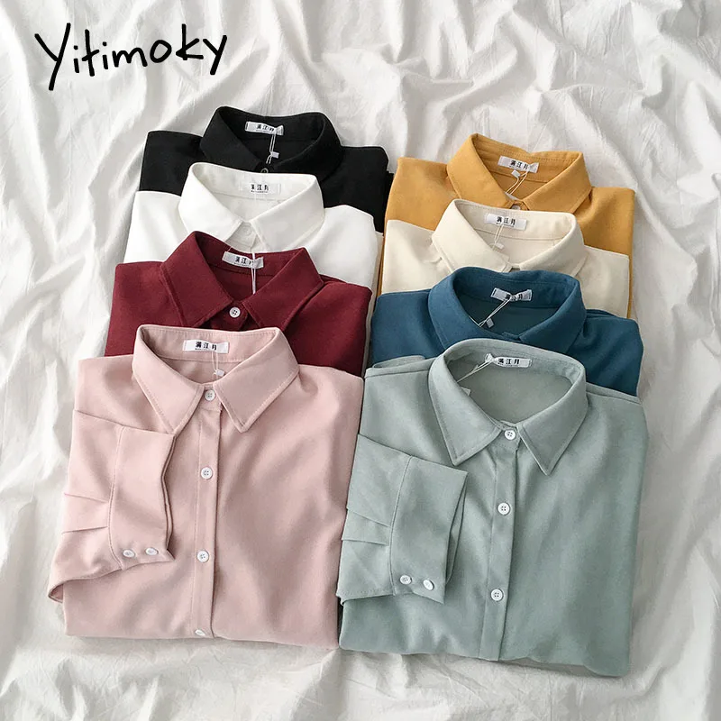 Yitimoky небесно-голубая Блузка Женская корейская модная одежда винтажные Топы с длинным рукавом и отложным воротником модная Осенняя рубашка ...
Yitimoky небесно-голубая Блузка Женская корейская модная одежда винтажные Топы с длинным рукавом и отложным воротником модная Осенняя рубашка ...