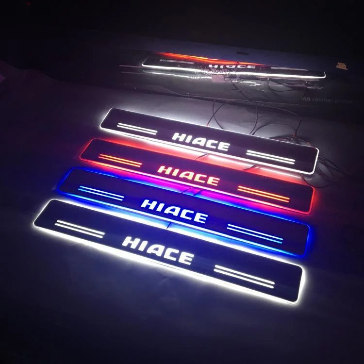 Rqxr Led Moving Door Scuff for Toyota Hiace Dynamic Door Sill Plate Flat Lining Overlay Flow/fixed Light
Rqxr Led Moving Door Scuff for Toyota Hiace Dynamic Door Sill Plate Flat Lining Overlay Flow/fixed Light