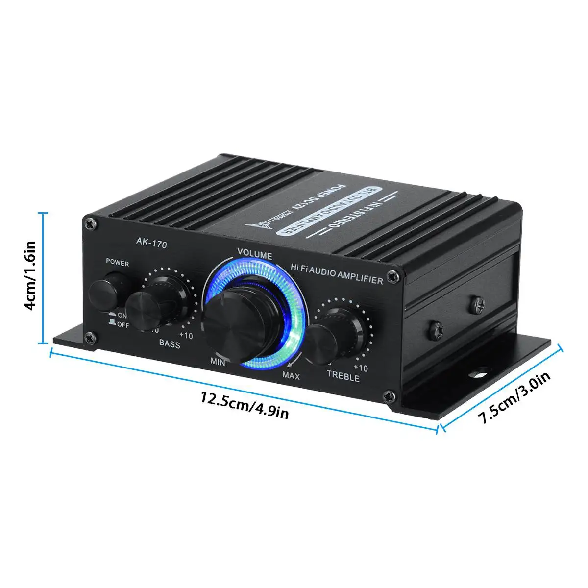 Усилитель мощности AK380/AK370/AK170 Bluetooth класса D 2 канала вход USB/SD AUX | Электроника