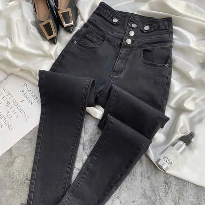 Large size high waist jeans women's 2021 spring Korean version slim tight elastic pencil jeans black leggings women's
Large size high waist jeans women's 2021 spring Korean version slim tight elastic pencil jeans black leggings women's