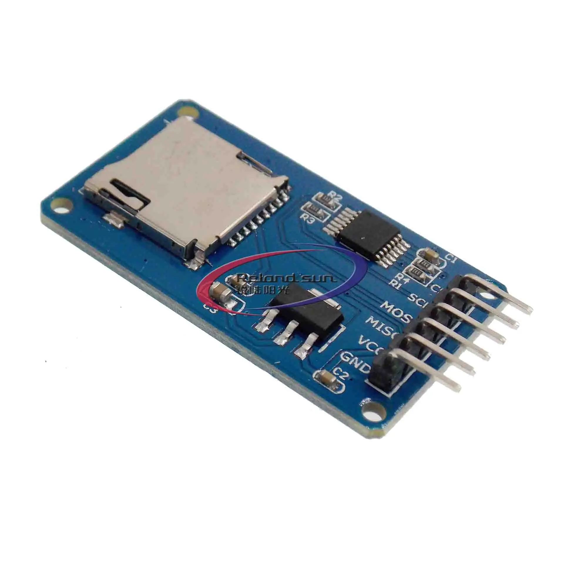 Модуль считывания карт Micro SD mini TF интерфейсы SPI с чипом преобразователя