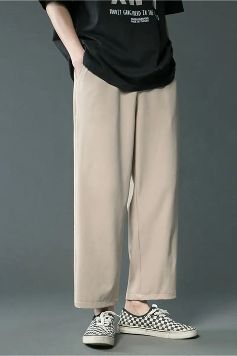 2021 Spring And Summer New Youth Popular Men's Loose Simple Pure Color Ice Silk Drape Trousers Fashion Casual Straight-leg Pants
2021 Spring And Summer New Youth Popular Men's Loose Simple Pure Color Ice Silk Drape Trousers Fashion Casual Straight-leg Pants