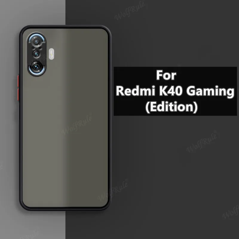 Чехол для Redmi K40 игровой чехол Gaming Edition ударопрочный матовый полупрозрачный Fundas |