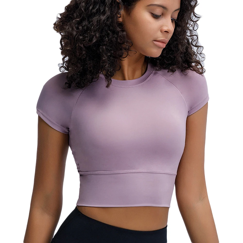 Sports Crop Top Shirts Women Yoga T-Shirts Running Shorts Sleeve Tees Vest Top Fast Drying Workout Fitness Vest Woman Gym Blous
Sports Crop Top Shirts Women Yoga T-Shirts Running Shorts Sleeve Tees Vest Top Fast Drying Workout Fitness Vest Woman Gym Blous