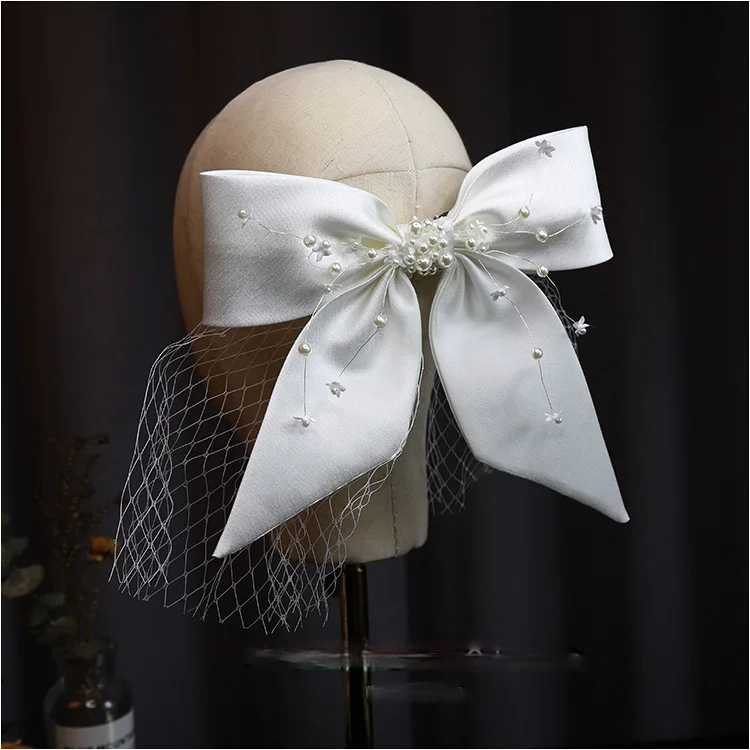 Original New Super Fairy Bow headpiece Flexible Pearl Floral bow barrettes Headdress Flower Bride hair wedding accessoire
Original New Super Fairy Bow headpiece Flexible Pearl Floral bow barrettes Headdress Flower Bride hair wedding accessoire