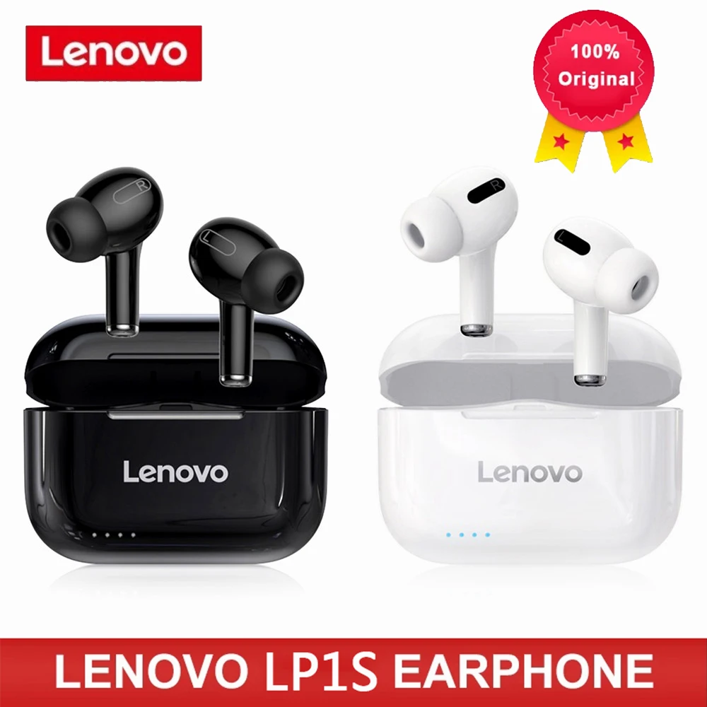 

Спортивные Беспроводные наушники Lenovo LP1S, TWS Bluetooth-гарнитура, стереонаушники Hi-Fi с микрофоном LP1 S для смартфонов Android и IOS