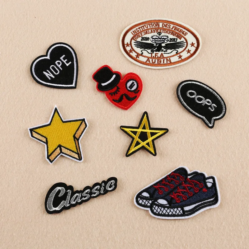 Customizable Wholesale Embroidered High-End Clothing Accessories Letter Badge Patch Embroidered Cloth Stickers
Customizable Wholesale Embroidered High-End Clothing Accessories Letter Badge Patch Embroidered Cloth Stickers