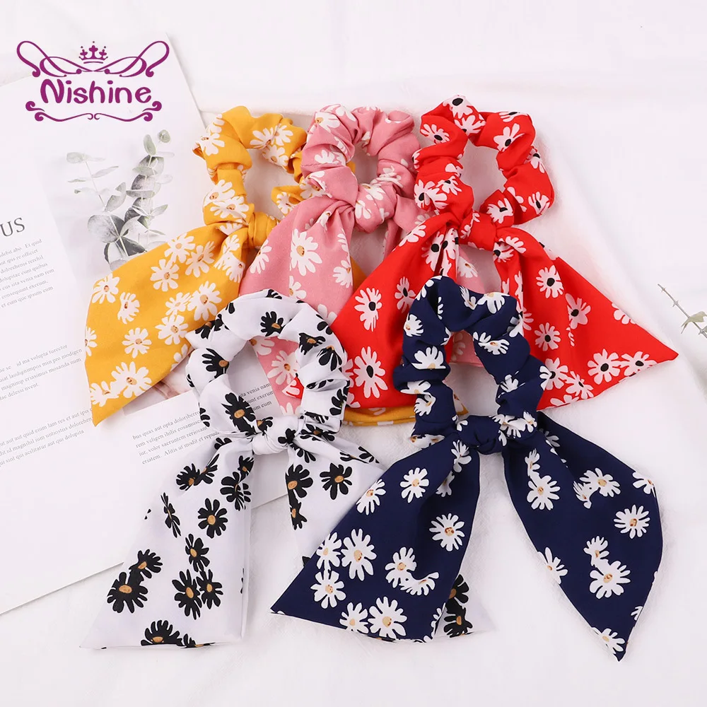 Модные резинки для волос Nishine с цветочным принтом, милые резинки для волос с маленькими маргаритками, держатель для хвоста, головной убор
Модные резинки для волос Nishine с цветочным принтом, милые резинки для волос с маленькими маргаритками, держатель для хвоста, головной убор