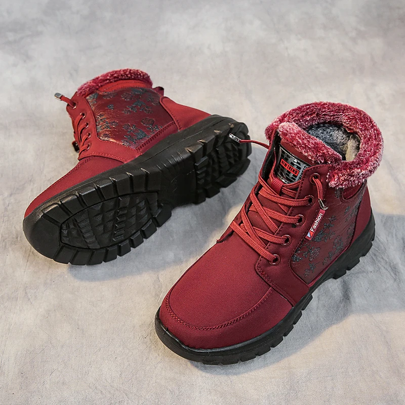 Women Snow Boots Platform Cotton Shoes Winter High Quality Outdoor Warm Climbing Female Shoes Non-slip Women Ankle Boot De Mujer
Women Snow Boots Platform Cotton Shoes Winter High Quality Outdoor Warm Climbing Female Shoes Non-slip Women Ankle Boot De Mujer